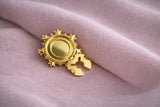 Bijou de bouton / pin's Iris Cristal