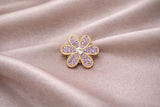 Bijou de bouton / pin's Mila Mauve