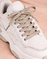 Lacets strass gris clair