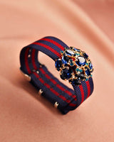 Bracelet Tanya marine bordeaux - Bracelets - froufrouz