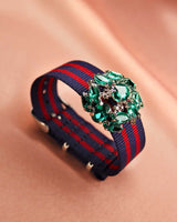 Bracelet Tanya marine bordeaux - Bracelets - froufrouz