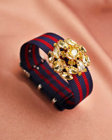 Bracelet Tanya marine bordeaux - Bracelets - froufrouz