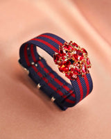 Bracelet Tanya marine bordeaux - Bracelets - froufrouz