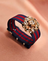 Bracelet Tanya marine bordeaux - Bracelets - froufrouz