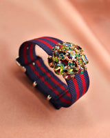 Bracelet Tanya marine bordeaux - Bracelets - froufrouz