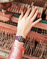 Bracelet Tanya marine bordeaux - Bracelets - froufrouz