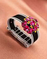 Bracelet Tanya blanc noir - Bracelets - froufrouz