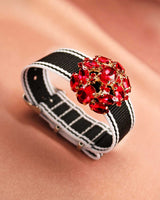 Bracelet Tanya blanc noir - Bracelets - froufrouz