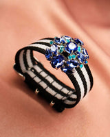 Bracelet Tanya noir gris - Bracelets - froufrouz