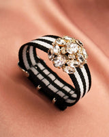 Bracelet Tanya noir gris - Bracelets - froufrouz