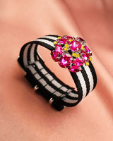 Bracelet Tanya noir gris - Bracelets - froufrouz