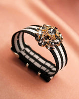 Bracelet Tanya noir gris - Bracelets - froufrouz