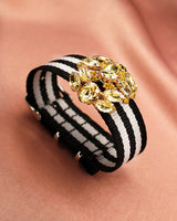 Bracelet Tanya noir gris - Bracelets - froufrouz