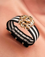 Bracelet Tanya noir gris - Bracelets - froufrouz