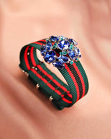 Bracelet Tanya rouge vert noir - Bracelets - froufrouz