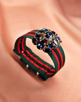 Bracelet Tanya rouge vert noir - Bracelets - froufrouz