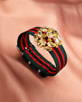 Bracelet Tanya rouge vert noir - Bracelets - froufrouz