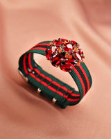 Bracelet Tanya rouge vert noir - Bracelets - froufrouz