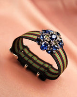 Bracelet Tanya noir vert bordeaux - Bracelets - froufrouz