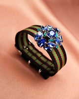 Bracelet Tanya noir vert bordeaux - Bracelets - froufrouz