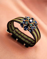 Bracelet Tanya noir vert bordeaux - Bracelets - froufrouz