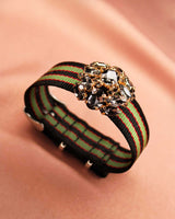 Bracelet Tanya noir vert bordeaux - Bracelets - froufrouz