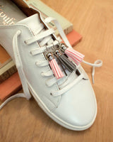 Pompons tête argent