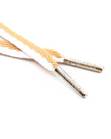 Lacets beige et blanc