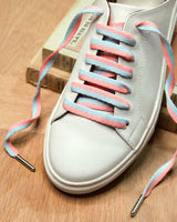 Lacets bleu ciel et rose