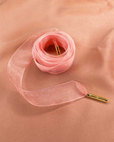 Lacets organza rose poudré - Lacets - froufrouz