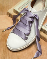 Lacets satin violet