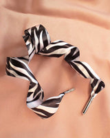 Lacets satin zebre