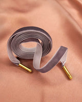 Lacets velours gris perle - Lacets - froufrouz