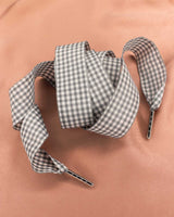 Lacets vichy gris - Lacets - froufrouz