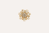 Bijou de bouton / pin's Iris Cristal