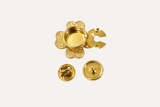 Bijou de bouton / pin's Trèfle Émeraude