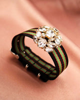 Bracelet Tanya noir vert bordeaux - Bracelets - froufrouz